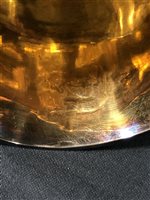 Lot 47 - French silver chalice, maker's mark only partially struck, Paris, circa 1780.