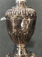 Lot 47 - French silver chalice, maker's mark only partially struck, Paris, circa 1780.