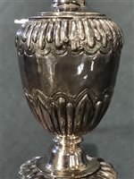 Lot 47 - French silver chalice, maker's mark only partially struck, Paris, circa 1780.