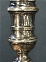 Lot 91 - George II silver taperstick, probably James Gould, London, 1734.
