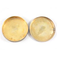 Lot 58 - Russian silver circular box, maker's mark GL, Moscow ,1722.