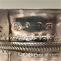 Lot 93 - George I Britannia Standard two-handle porringer, William Gamble, London 1718.