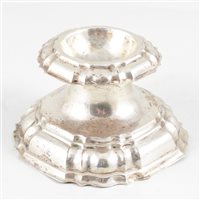 Lot 10 - Continental silver trencher salt, maker's mark GLF, possibly Danish