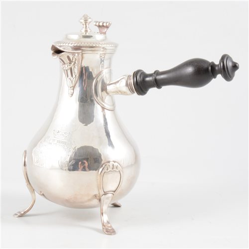 Lot 28 - French silver milk pot, possibly Rouen, probably late 18th Century.