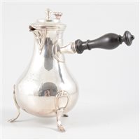 Lot 28 - French silver milk pot, possibly Rouen, probably late 18th Century.