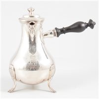 Lot 28 - French silver milk pot, possibly Rouen, probably late 18th Century.