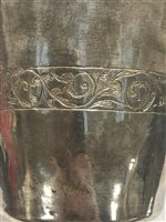 Lot 115 - Commonwealth period chalice and paten, single punched mark of star/floret only