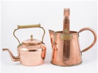 Lot 186 - A collection of vintage copper wares