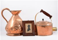 Lot 95 - Victorian silhouette, rectangular rosewood...