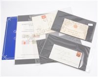 Lot 254 - 1840 Mulready letter postmark Tonbridge Wells, and other stamps