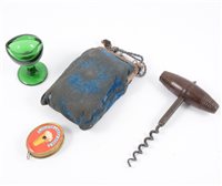 Lot 139 - A quantity of glass medicine measures and assorted items.