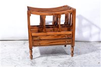 Lot 380 - A reproduction mahogany Canterbury.