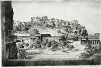 Lot 278 - Wilfred Crawford Appleby, Edinburgh, looking towards the castle, etching
