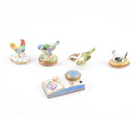 Lot 64 - A Limoges porcelain inkwell