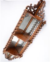 Lot 158 - A Victorian mahogany corner shelf