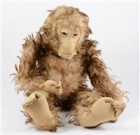 Lot 126 - Long haired Monkey, possibly Steiff, circa 1930s