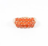 Lot 269 - A 9 carat yellow gold dress ring