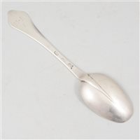 Lot 139 - Queen Anne Britannia Standard dog-nose spoon, Edward Gibson, London, circa 1710.