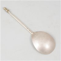 Lot 148 - Elizabeth I Silver Maidenhead spoon, William Cawdell, London, possibly 1586.