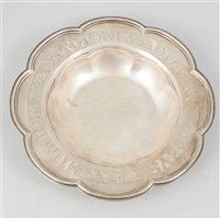 Lot 131 - Victorian sliver Communion plate, Barnards, London, 1846.