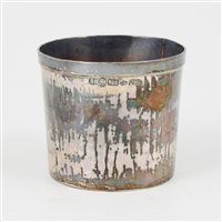 Lot 22 - Italian Sterling Standard beaker, Florence, 1973.