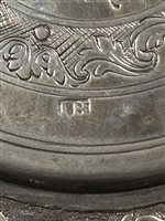 Lot 13 - Scandinavian silver tankard, marked HN conjoined, mid 18th century.
