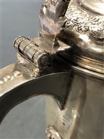 Lot 13 - Scandinavian silver tankard, marked HN conjoined, mid 18th century.