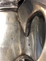 Lot 13 - Scandinavian silver tankard, marked HN conjoined, mid 18th century.