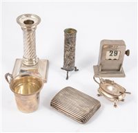 Lot 247 - Silver mustard pot, William Suckling Ltd, Birmingham 1938