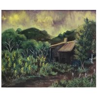 Lot 310 - Inez E Hoyton, Seeding corn patch, Hot Springs, Virginia, America, gouache