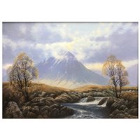 Lot 283 - Robert Ritchie, Autumn - River Etive, oil on board
