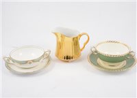 Lot 77 - Royal Worcester part tea service, 'Devonshire' design, and other Royal Worcester tea ware.
