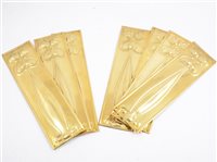 Lot 239 - Set of sixteen Art Nouveau style brass finger plates