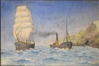 Lot 286 - English School, 'Off the Cornish Coast', ...