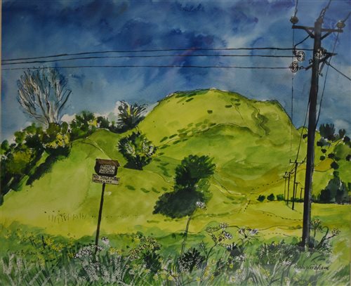 Lot 336 - Rigby Graham, Castle Bytham, watercolour