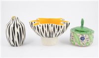 Lot 49 - Two Beswick vessels 1950s, and a Doulton Green Viridian box and cover