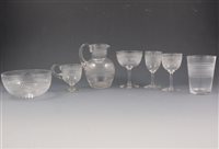 Lot 133 - A part suite of Stuart glassware