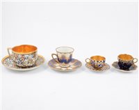 Lot 103 - Sixteen assorted 19th Century cups and saucers
