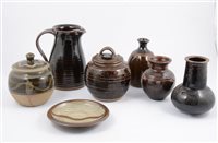 Lot 106 - A Leach Pottery dish, and other stonewares