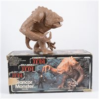 Lot 157 - Star Wars Rancor Monster Figure, in original tri-logo box.