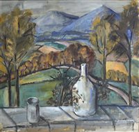 Lot 352 - Moila Powell, Wicklow Mountains from Nora McGuiness's Cottage, ...
