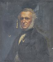Lot 347 - R T Scot, portrait of a Victorian Gentleman, ...