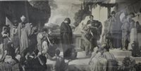 Lot 315 - After Frederick Leighton, Captive Andromache photograveur, and a pair of maps.