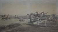 Lot 296 - After Geoffrey Douglas Giles, A Steeplechase, print
