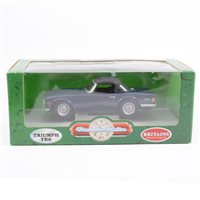 Lot 302 - Britains Collectibles model Triumph TR6, 1:18 scale, boxed.