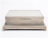 Lot 299 - An impressive Asprey & Co, cigarette/ jewel casket, London 1922