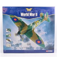 Lot 244 - Corgi Toys The Aviation Archive model AA33901 Supermarine Spitfire Mk1A X4590/PR-F, 609 Sqdn. RAF, 1:32 scale, boxed.