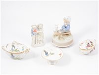 Lot 29 - Bavarian bone china toy teaset; toy dinner service etc.