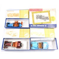 Lot 308 - Auto Replicas white metal model kits, Citroen Cabro 1004, Bugatti T43 1001, Bugatti T43A 1003