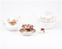 Lot 40 - Royal Worcester Mikado pattern teaset, Royal Albert Old Country Roses teaset, and a Royal Albert Heirloom teaset